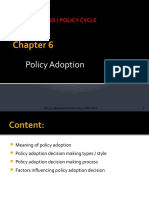 Topic 6 Policy Adoption