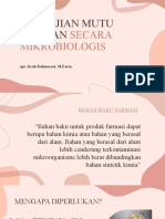 Dyah Rahmasari - Pengujian Mutu Sediaan Secara Mikrobiologis