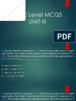 GATE Level MCQS - Unit 3