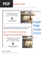 250+ TOP MCQs On Database Design Process and Answers