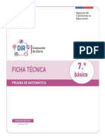 Ficha Tecnica Matematica 7 Basico Cierre 2022