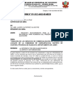 Informe de Resiencia de Obra Por Administracion Directa