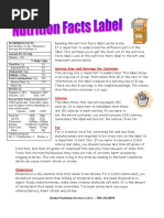 Nutrition Facts Label