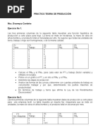 Ejercicios Teoria de Producción