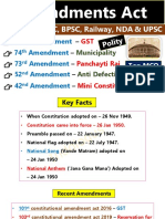 Amendment Act (Top MCQ)