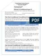 Conditionals Type 0 1 2 3