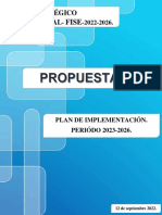 Prop Plan de Implementacion Pei Fise 2023 2026