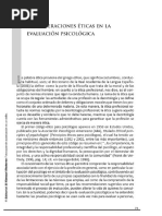 Cap 5 Consideraciones Eticas en La Evaluacion Psicologica Evaluacion Psicologica