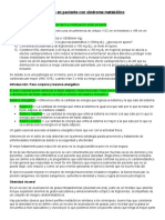 Síndrome Metabolico y Resistencia A La Insulina