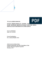 Studi Perbandingan Model Pengeringan Suhu Rendah Menggunakan Metode Beda Hingga Dan Method of Lines