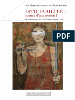 L'Injusticiabilité - Émergence D'une Notion