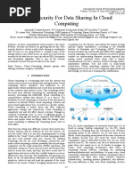 Smart Security For Data Sharing in Cloud Computing