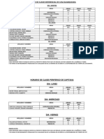 Horario de Clases