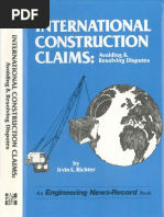 ArbitrationlawInternational Construction Claims Avoiding and Resolving Disputes by Irvin E. Richter