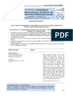 Evaluation of The Physical and Chemical Quality of The Waters of The Ivorian Coastline