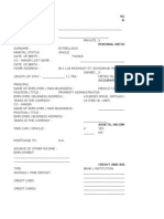 Bank Application Form - Malu e