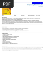 Engineering Mathematics, 1/e: Book Information Sheet Book Information Sheet