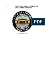 Athens Official Zoning Ordinance Revised February 17, 2016