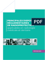 Principales Dispositions Réglementaires de Radioprotection Applicables en Radiologie Médicale Et Dentaire