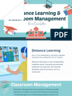 Distance Learning and Classroom Management An Interview