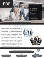 Indivdual Behavior: PPT Presentation