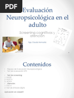 Evaluación Neuropsicológica en El Adulto Screening 2017