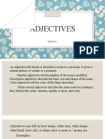 Adjectives