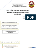 Clase 3 - Ley Del Sistema Nacional de Evaluación de Impacto Ambiental