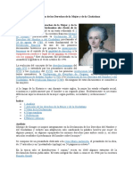 Declaración de Los Derechos de La Mujer y de La Ciudadana