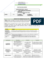 Pauta de Evaluacion 5°A 2022 (Capacidades Físicas)