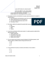 Science 10 Chem Retest 2012