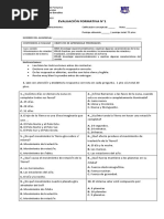 Evaluacion 1 Ciencias 3° Basico