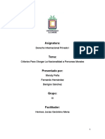 Criterios para Otorgar La Nacionalidad A Personas Morales