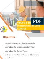 Values & Behavioral Dimensions in Loss Control