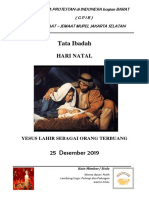 Tata Ibadah Hari Natal 25 Desember 2019