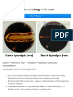 Starch Hydrolysis Test - Principle, Procedure, Us