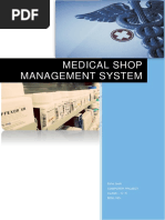 Class 12 CS Project - Medical Shop Management System 