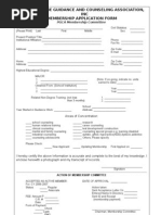 PGCA Application Form