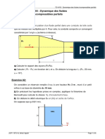 TD N°03 Dynamique Des Fluids Parfaits