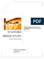 Write Down The Summary of Stanford Prison Experiment