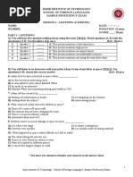 Sample Proficiency Exam2