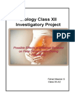 Biology Class XII Investigatory Project