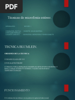 Técnicas de Microfonia Estéreo