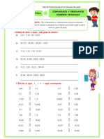 Act - Martes-Matemática-Comparamos y Ordenamos Números Decimales