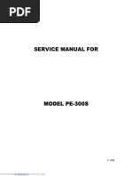 Service Manual Brother Pe300s