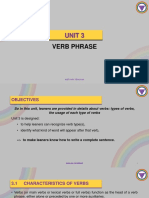 Unit 3 - Verb Phrase