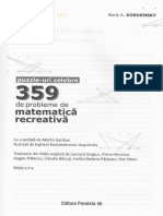 359 de Probleme de Matematică Recreativă - Boris A. Kordemsky