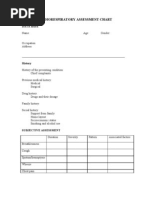 Cardiorespiratory Assessment Chart