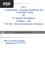 Unit - 1 (Fundamentals of Computer Architecture and Technology Trends)