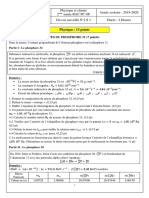 Devoir 2 Modele 3 Physique Chimie 2 Bac SPC Semestre 1